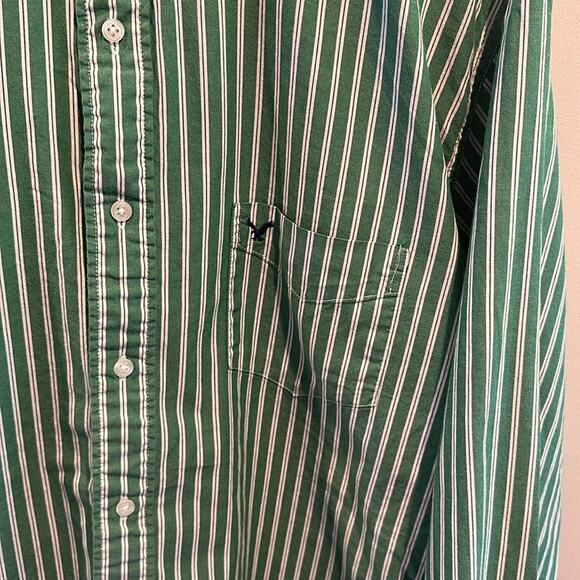 American Eagle Outfitters XL Vintage Y2K Hunter Green Button Down Shirt - Picture 3 of 5